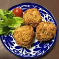 kojamin's cooksnap of when they made サクほく！そうめん衣のさつまいもコロッケ.