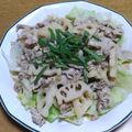 55才のおじさん's cooksnap of when they made ＊私の常備菜♪蓮根と豚肉の南蛮風＊.