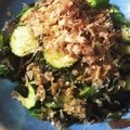 なぎ…♪'s cooksnap of when they made 簡単！オクラとキュウリとわかめのサラダ♪.