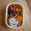 みるく茶's cooksnap of when they made キャラ弁＊やきそばガール♡.