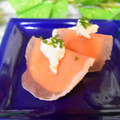 mielle's cooksnap of when they made 生ハムと柿の前菜♪.
