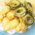 KotoLi☆'s cooksnap of when they made あとをひく味★ゴーヤの天ぷら.