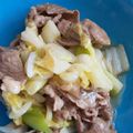 ぴあののりこ's cooksnap of when they made 豚肉と白菜と長ネギ炒め.