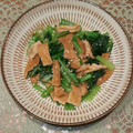 プルンバゴ's cooksnap of when they made 青菜ときつねうどんのお揚げさんの和え物.