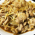 J_son's cooksnap of when they made 豚肉のわさびオイスターソース炒め.