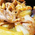 シマリスかあさん's cooksnap of when they made 茄子も加えて☆うまいぞ！豚キムチ。.