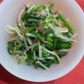 あみけけ's cooksnap of when they made もやしとニラの梅じゃこ和え.