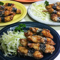 hiromi56's cooksnap of when they made お弁当にも★簡単ささみ海苔巻き揚げ★節約.