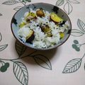nyangomama's cooksnap of when they made シンプルほっくり＊いもくりごはん。.