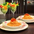 YuriHasu's cooksnap of when they made 蟹缶de本格*蟹のトマトクリームパスタ.