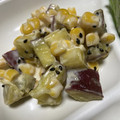 clover♡3's cooksnap of when they made さつま芋・コーンの黒ごまマヨ和えサラダ♪.