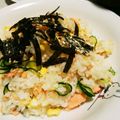 ばく★ちく's cooksnap of when they made レンジで簡単！塩鮭といり卵のちらし寿司☆.