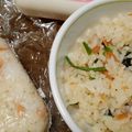 あきつま（杏花☆）'s cooksnap of when they made 美味しい！ほうれん草鮭バター炒めおにぎり.
