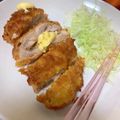 hime1031's cooksnap of when they made 鶏むね肉で揚げ焼きチーズチキンカツ.