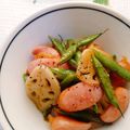 umi☆neco's cooksnap of when they made 蓮根とウインナーのポン酢炒め.