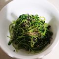 クックHX2GFD☆'s cooksnap of when they made 豆苗の塩昆布和え.