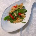 yesmama's cooksnap of when they made ピーマンと油揚げの昆布茶炒め.