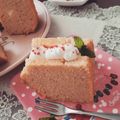 Mickey☆ゆう's cooksnap of when they made 苺パウダーでシフォンケーキ.