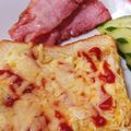 fphiromin's cooksnap of when they made 卵1個で2人分！ボリュームトースト.
