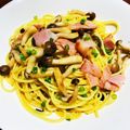 ナンキュウカツ's cooksnap of when they made パスタ(永谷園のお吸い物).