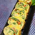 辰夫女子's cooksnap of when they made 【農山漁村の宝】サラダほうれん草の卵焼き.