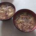 きらり流れ星's cooksnap of when they made 菊芋のお味噌汁.