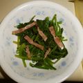 白いぐれーぷ's cooksnap of when they made ❁レンチンでベーコンほうれん草❁.