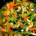 かわいい星優のママ's cooksnap of when they made 小松菜と油揚げの簡単おひたし.