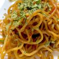 MULA's cooksnap of when they made おひとりさまのカレー焼きそば.