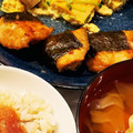 ゆいmaru3's cooksnap of when they made 秋だね☆鮭の磯辺焼き.