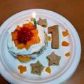 ラブスカ's cooksnap of when they made 卵牛乳砂糖なし！1歳のバースデーケーキ.