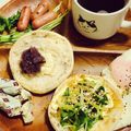 choco831's cooksnap of when they made 貝割れピリリｯ⋆おかかチーズトースト.