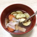 ふじかこ's cooksnap of when they made myおかずスープ なすトマ＆ベーコン.
