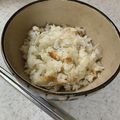 ORIHAM's cooksnap of when they made 梅としらすの土鍋炊き込みご飯.