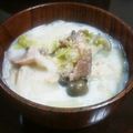 ちえたろう's cooksnap of when they made レタスと豚肉の豆乳汁.
