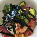 ラムレーズン中毒's cooksnap of when they made ごま香る♪アボカドマグロ丼.