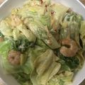 かおり♡♡♡'s cooksnap of when they made えびとキャベツのピリ辛マヨ.