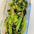 クック甘党。's cooksnap of when they made お弁当に♡ささっと緑の一品✧小松菜ツナ炒.