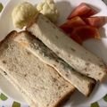 ぐりtoぐら's cooksnap of when they made 余ったハムと水菜のサンドイッチ.
