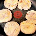 めきゃべつ's cooksnap of when they made （写真有）熱々で！ 梅ヶ枝餅風　焼き大福餅.