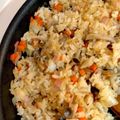 クックゆきんこ's cooksnap of when they made 残りご飯で作れる！厚切りハムのピラフ.