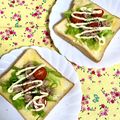 ふたごゆき's cooksnap of when they made ツナトマトレタスサンド.