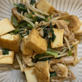 まん！'s cooksnap of when they made 厚揚げと豚小間のオイスターソース炒め.