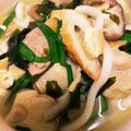 67luna's cooksnap of when they made 【農家のレシピ】具沢山☆鶏塩うどん.
