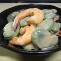 土居の嫁's cooksnap of when they made そら豆と海老のオーロラマヨサラダ.