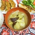 mmameco's cooksnap of when they made なすと白菜のお味噌汁✿.