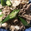 ももいろのくまさん's cooksnap of when they made オクラと豚しゃぶの梅サラダ.
