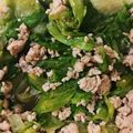 nabeko28's cooksnap of when they made レタスのひき肉炒め.