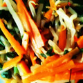 makiburi's cooksnap of when they made もやしと人参とほうれん草の中華ナムル.