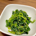 クックW8XK62☆'s cooksnap of when they made 簡単にもう一品　ほうれん草の胡麻和え.